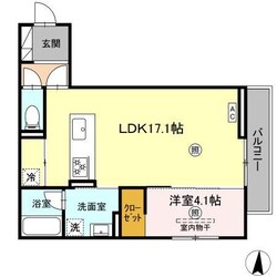 （仮）D-room鍋島２丁目の物件間取画像